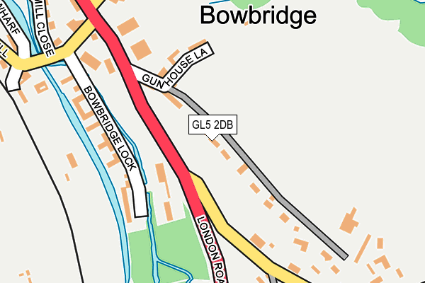 GL5 2DB map - OS OpenMap – Local (Ordnance Survey)