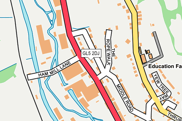 GL5 2DJ map - OS OpenMap – Local (Ordnance Survey)