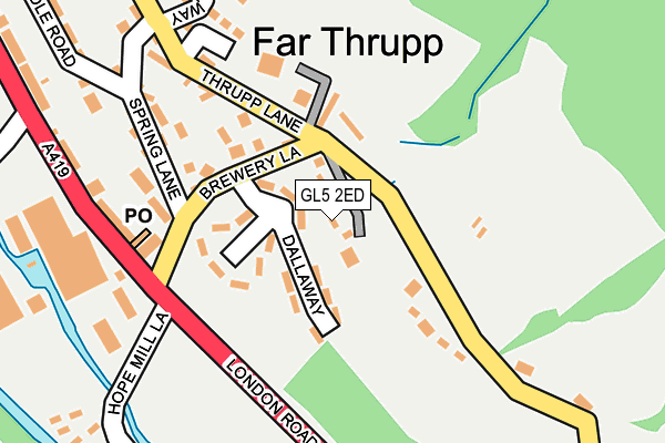 GL5 2ED map - OS OpenMap – Local (Ordnance Survey)
