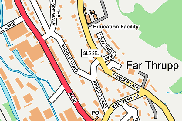 GL5 2EJ map - OS OpenMap – Local (Ordnance Survey)