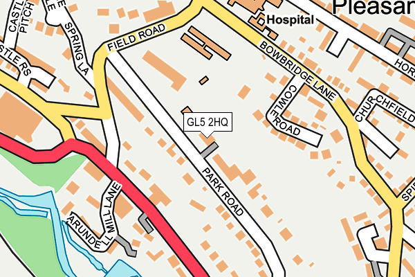 GL5 2HQ map - OS OpenMap – Local (Ordnance Survey)