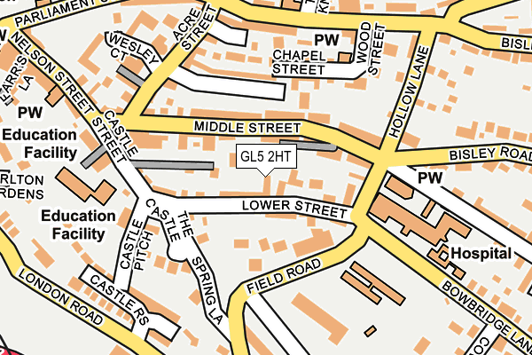 GL5 2HT map - OS OpenMap – Local (Ordnance Survey)