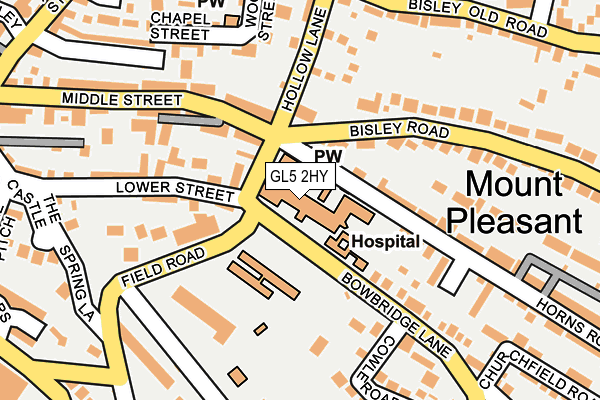 GL5 2HY map - OS OpenMap – Local (Ordnance Survey)