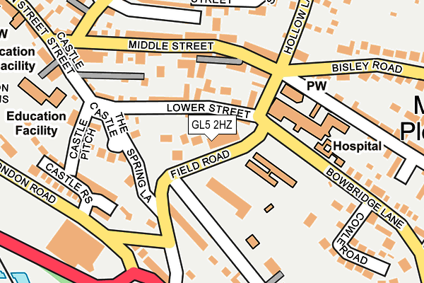 GL5 2HZ map - OS OpenMap – Local (Ordnance Survey)