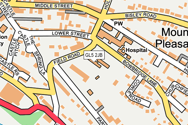 GL5 2JB map - OS OpenMap – Local (Ordnance Survey)