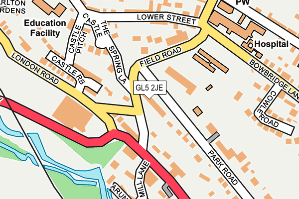 GL5 2JE map - OS OpenMap – Local (Ordnance Survey)