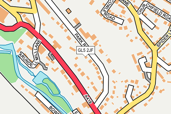 GL5 2JF map - OS OpenMap – Local (Ordnance Survey)