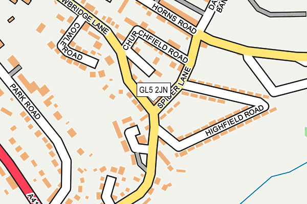 GL5 2JN map - OS OpenMap – Local (Ordnance Survey)