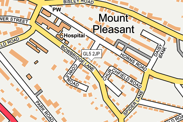 GL5 2JP map - OS OpenMap – Local (Ordnance Survey)