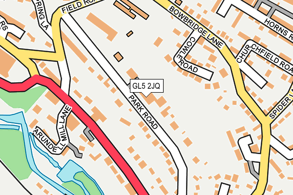 GL5 2JQ map - OS OpenMap – Local (Ordnance Survey)