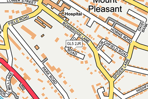 GL5 2JR map - OS OpenMap – Local (Ordnance Survey)