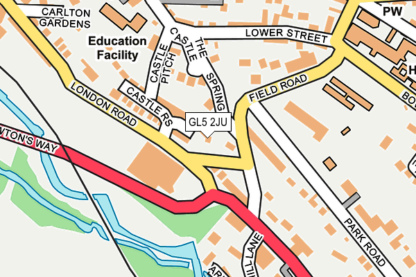 GL5 2JU map - OS OpenMap – Local (Ordnance Survey)