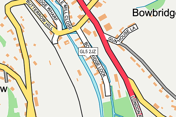 GL5 2JZ map - OS OpenMap – Local (Ordnance Survey)