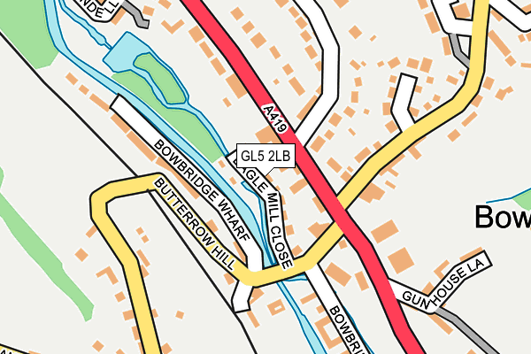 GL5 2LB map - OS OpenMap – Local (Ordnance Survey)