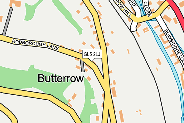 GL5 2LJ map - OS OpenMap – Local (Ordnance Survey)