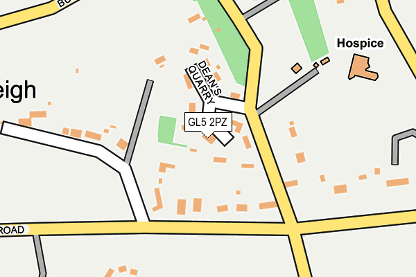 GL5 2PZ map - OS OpenMap – Local (Ordnance Survey)