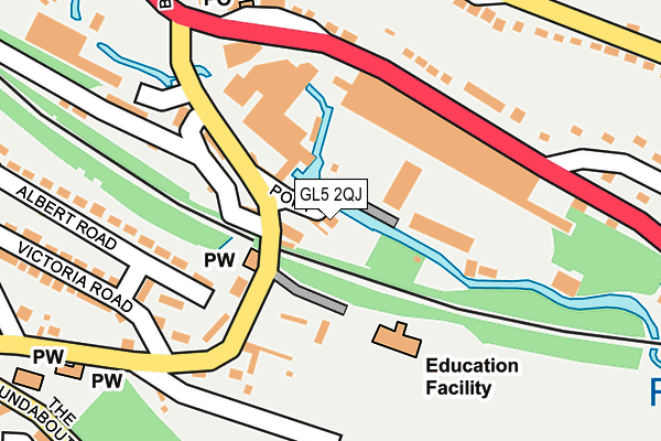 GL5 2QJ map - OS OpenMap – Local (Ordnance Survey)