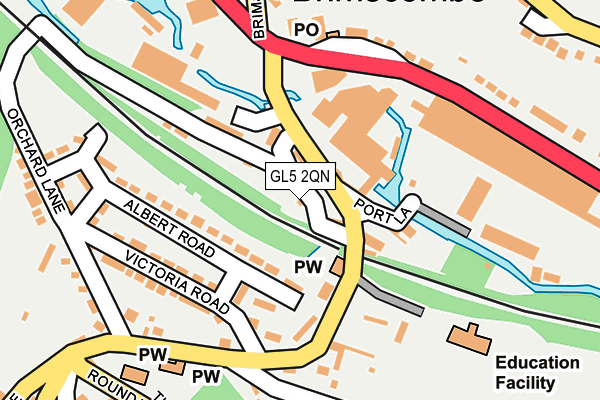 GL5 2QN map - OS OpenMap – Local (Ordnance Survey)