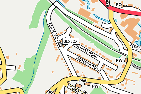 GL5 2QX map - OS OpenMap – Local (Ordnance Survey)