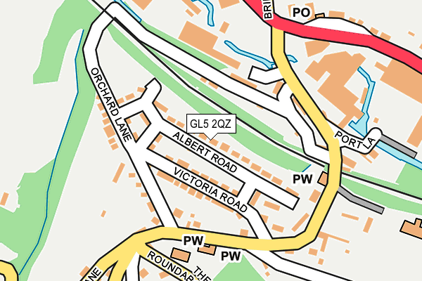 GL5 2QZ map - OS OpenMap – Local (Ordnance Survey)