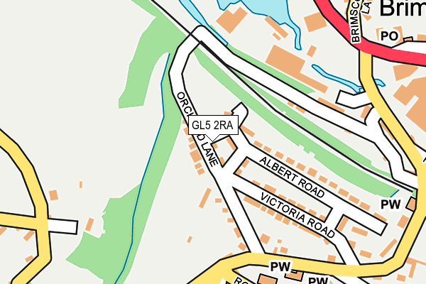 GL5 2RA map - OS OpenMap – Local (Ordnance Survey)