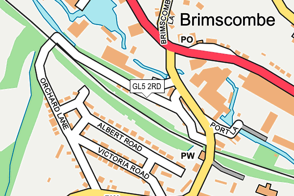 GL5 2RD map - OS OpenMap – Local (Ordnance Survey)