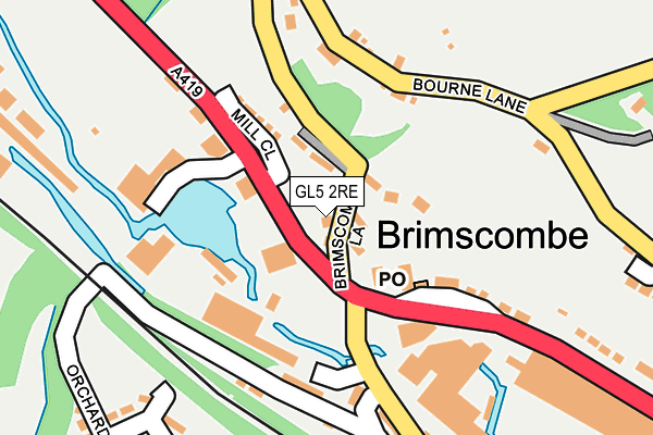 GL5 2RE map - OS OpenMap – Local (Ordnance Survey)