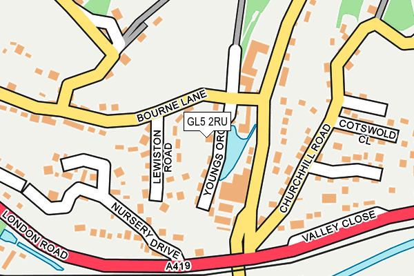 GL5 2RU map - OS OpenMap – Local (Ordnance Survey)
