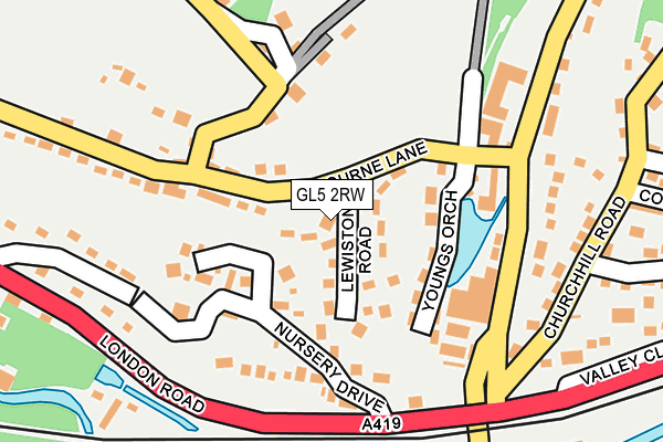 GL5 2RW map - OS OpenMap – Local (Ordnance Survey)