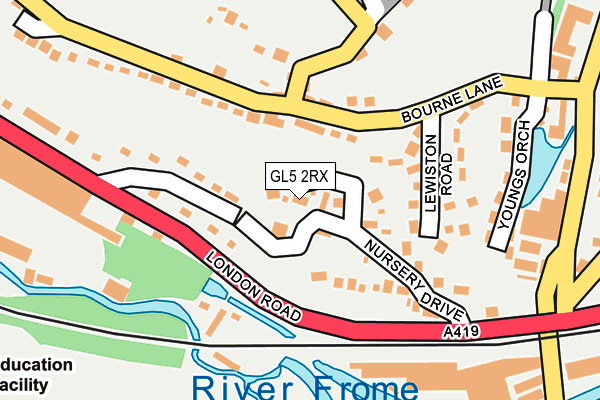 GL5 2RX map - OS OpenMap – Local (Ordnance Survey)