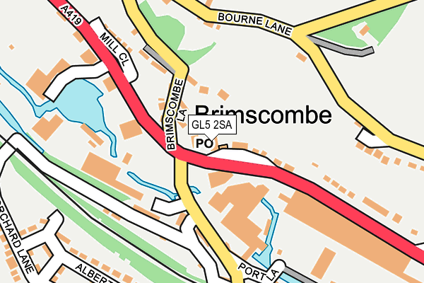 GL5 2SA map - OS OpenMap – Local (Ordnance Survey)