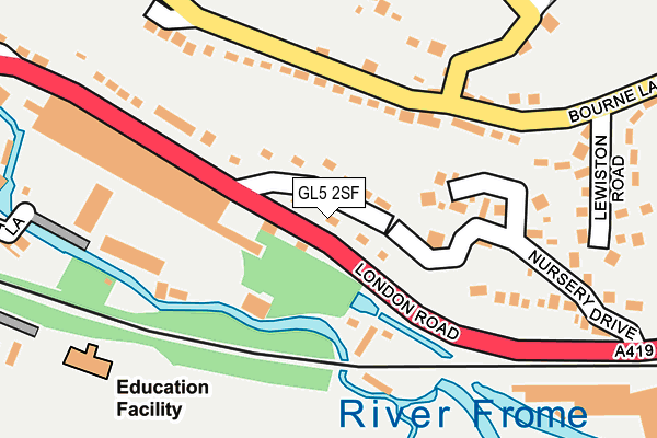 GL5 2SF map - OS OpenMap – Local (Ordnance Survey)