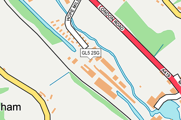 GL5 2SG map - OS OpenMap – Local (Ordnance Survey)