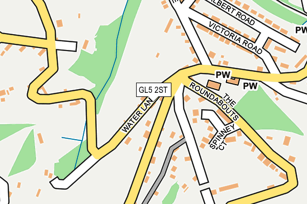 GL5 2ST map - OS OpenMap – Local (Ordnance Survey)