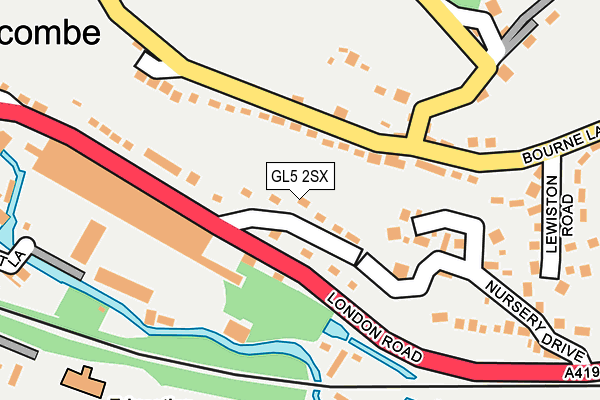 GL5 2SX map - OS OpenMap – Local (Ordnance Survey)