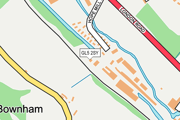 GL5 2SY map - OS OpenMap – Local (Ordnance Survey)