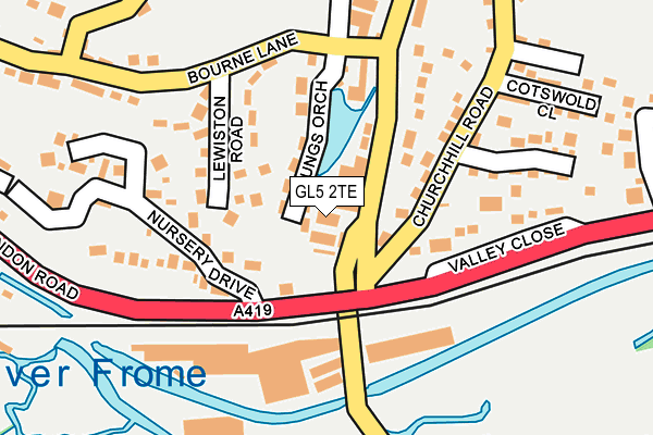 GL5 2TE map - OS OpenMap – Local (Ordnance Survey)