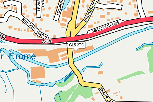 GL5 2TG map - OS OpenMap – Local (Ordnance Survey)