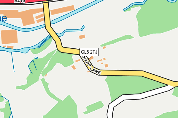 GL5 2TJ map - OS OpenMap – Local (Ordnance Survey)