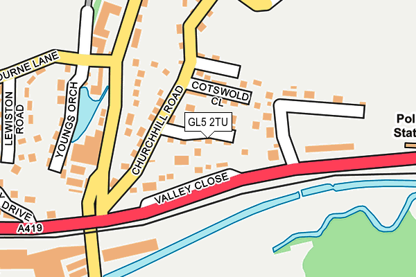 GL5 2TU map - OS OpenMap – Local (Ordnance Survey)