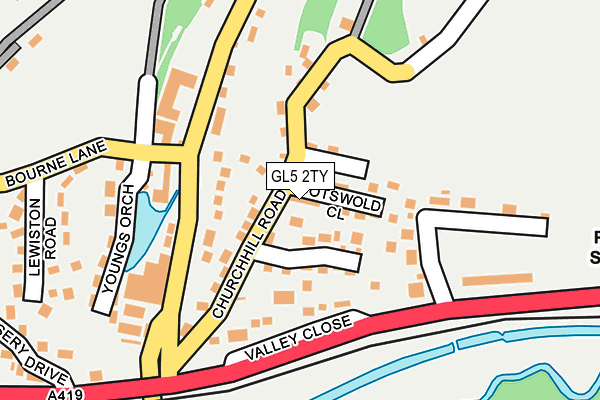 GL5 2TY map - OS OpenMap – Local (Ordnance Survey)