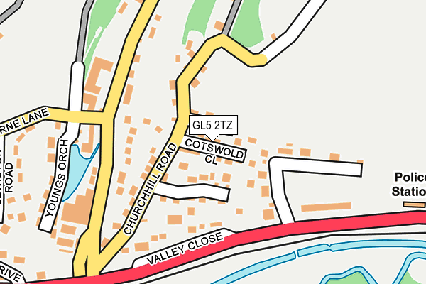 GL5 2TZ map - OS OpenMap – Local (Ordnance Survey)