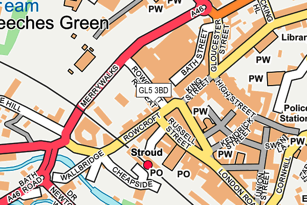 GL5 3BD map - OS OpenMap – Local (Ordnance Survey)