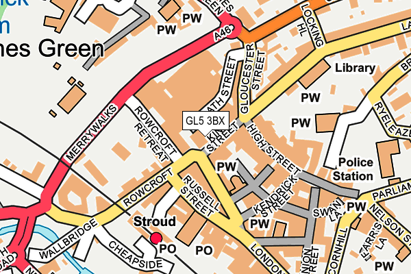 GL5 3BX map - OS OpenMap – Local (Ordnance Survey)