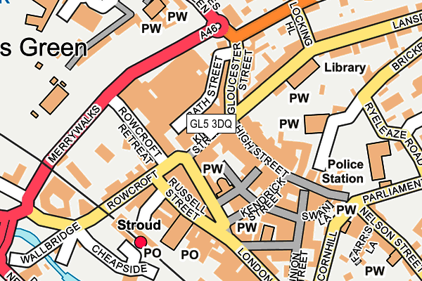 GL5 3DQ map - OS OpenMap – Local (Ordnance Survey)