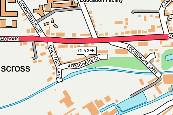 GL5 3EB map - OS OpenMap – Local (Ordnance Survey)