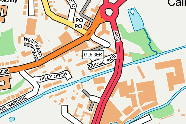 GL5 3ER map - OS OpenMap – Local (Ordnance Survey)