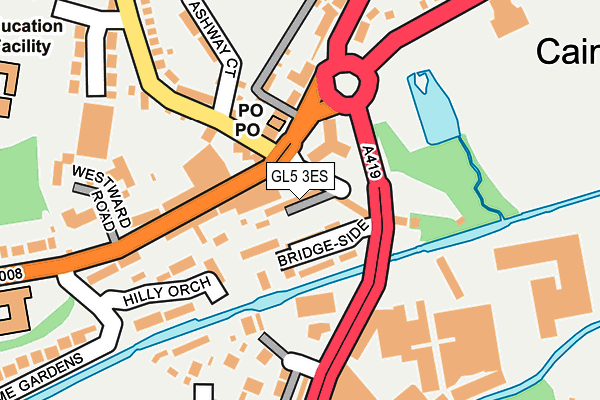 GL5 3ES map - OS OpenMap – Local (Ordnance Survey)