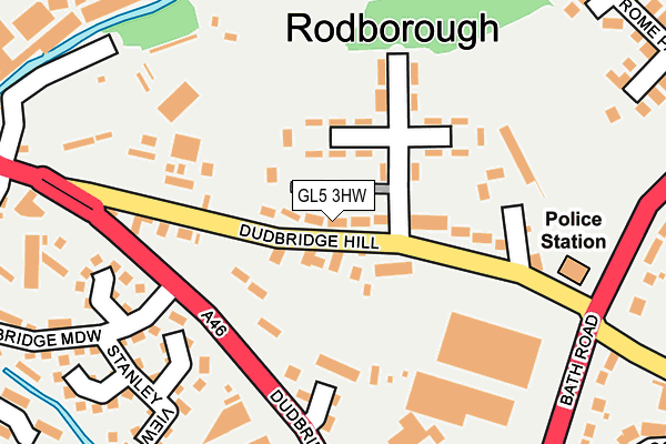 GL5 3HW map - OS OpenMap – Local (Ordnance Survey)