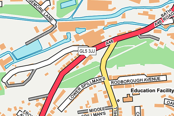 GL5 3JJ map - OS OpenMap – Local (Ordnance Survey)